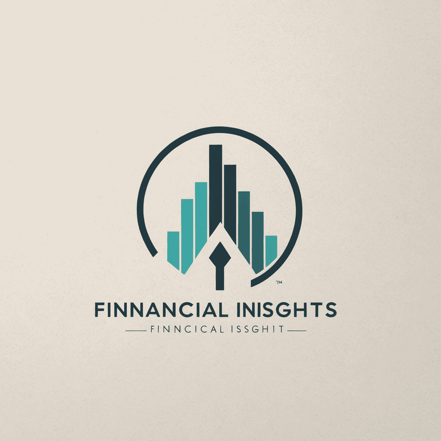 Financial Insights Logo: A modern, minimalist design featuring a stylized graph or chart icon next to the company name