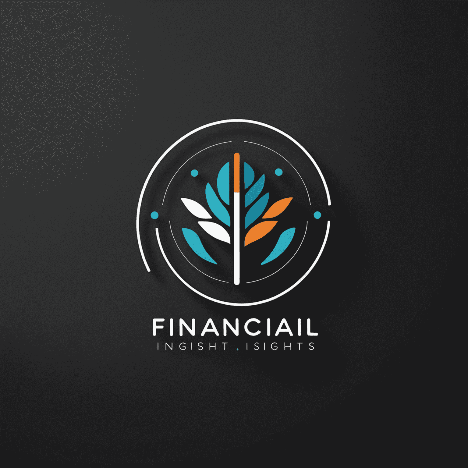 Financial Insights Logo: A modern, minimalist design featuring a stylized graph or chart icon next to the company name