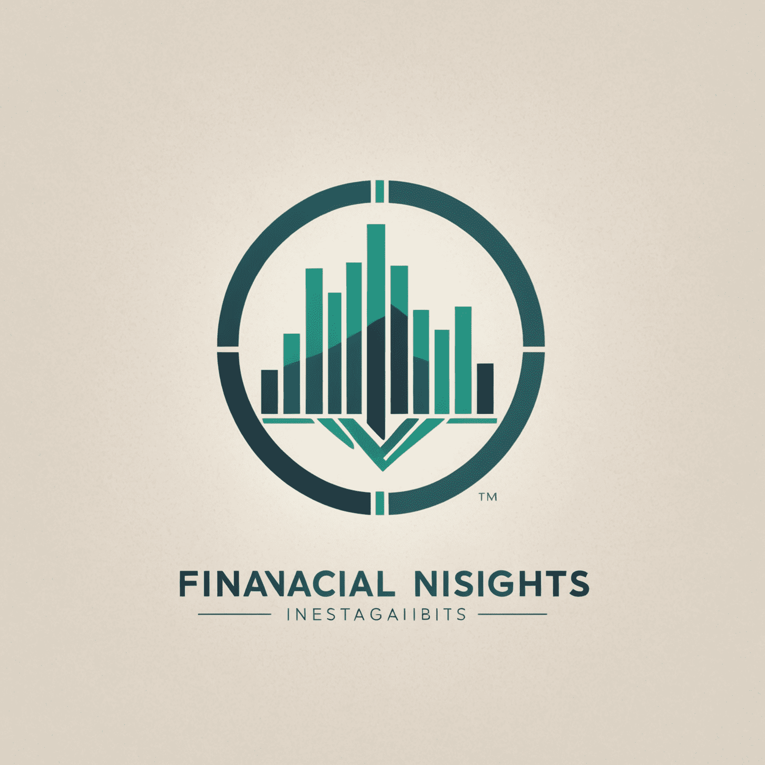 Financial Insights Logo: A modern, minimalist design featuring a stylized graph or chart icon next to the company name