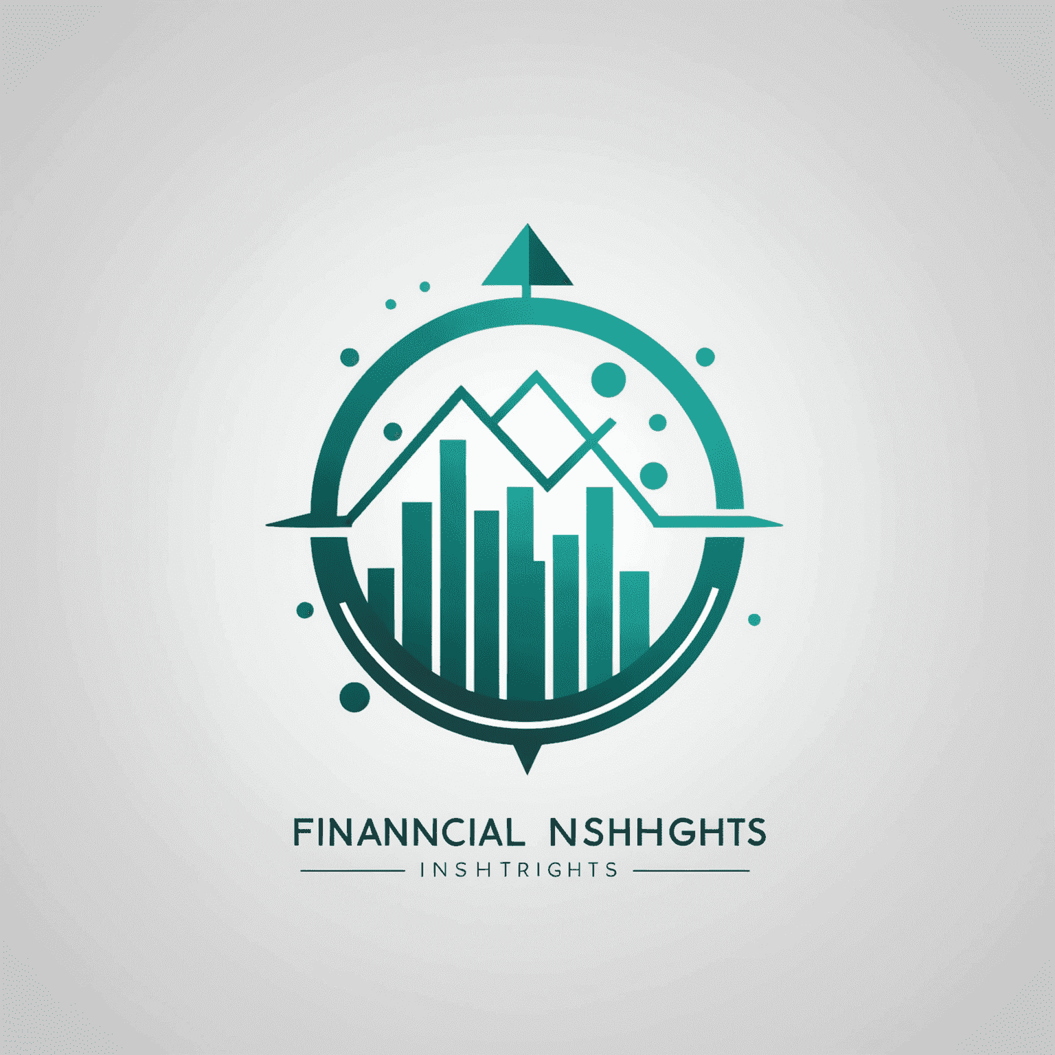 Financial Insights Logo: A modern, minimalist design featuring a stylized graph or chart icon next to the company name