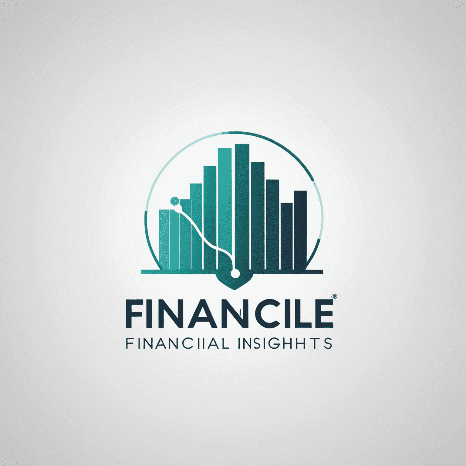 Financial Insights Logo: A modern, minimalist design featuring a stylized graph or chart icon next to the company name