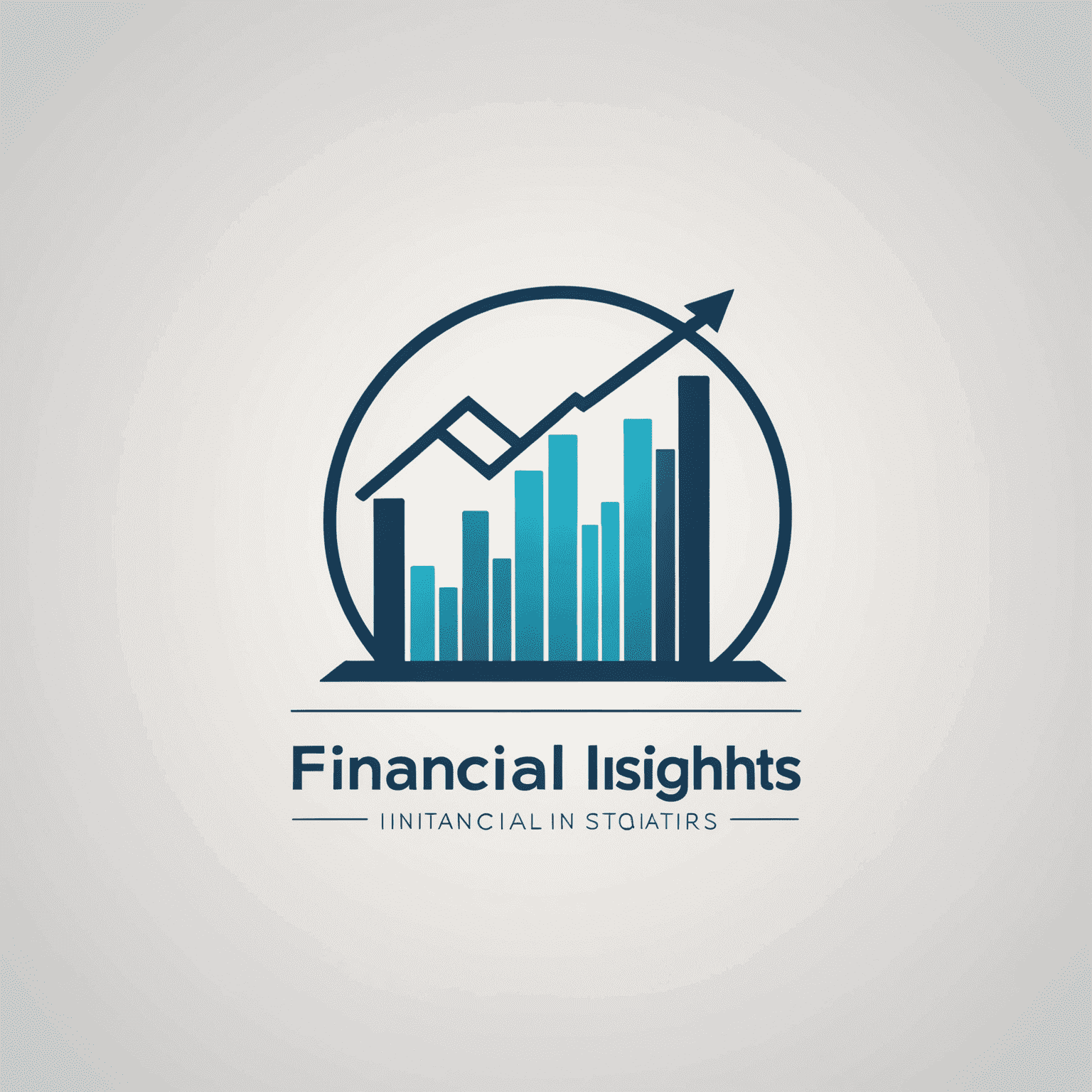 Financial Insights Logo: A modern, minimalist design featuring a stylized graph or chart icon next to the company name